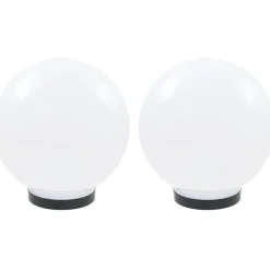 Led-pallovalaisimet 2 kpl 25 cm akryyli