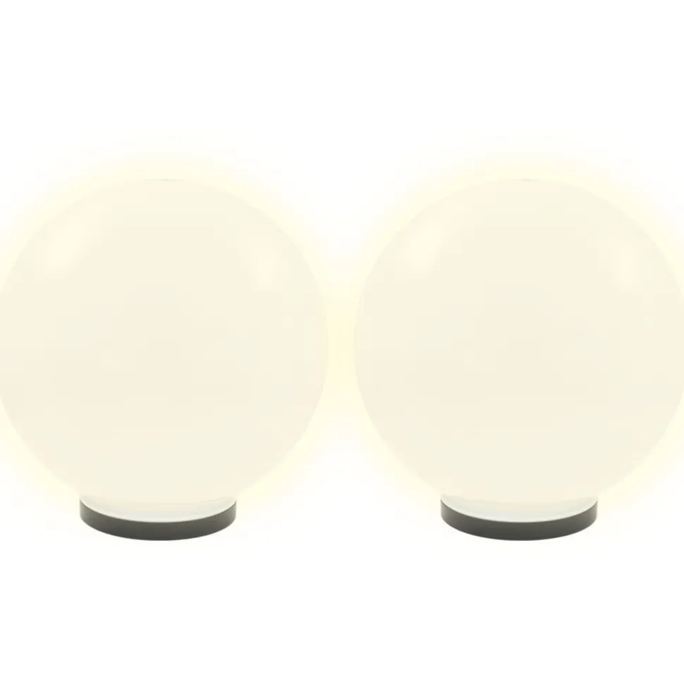 Led-pallovalaisimet 2 kpl 40 cm akryyli
