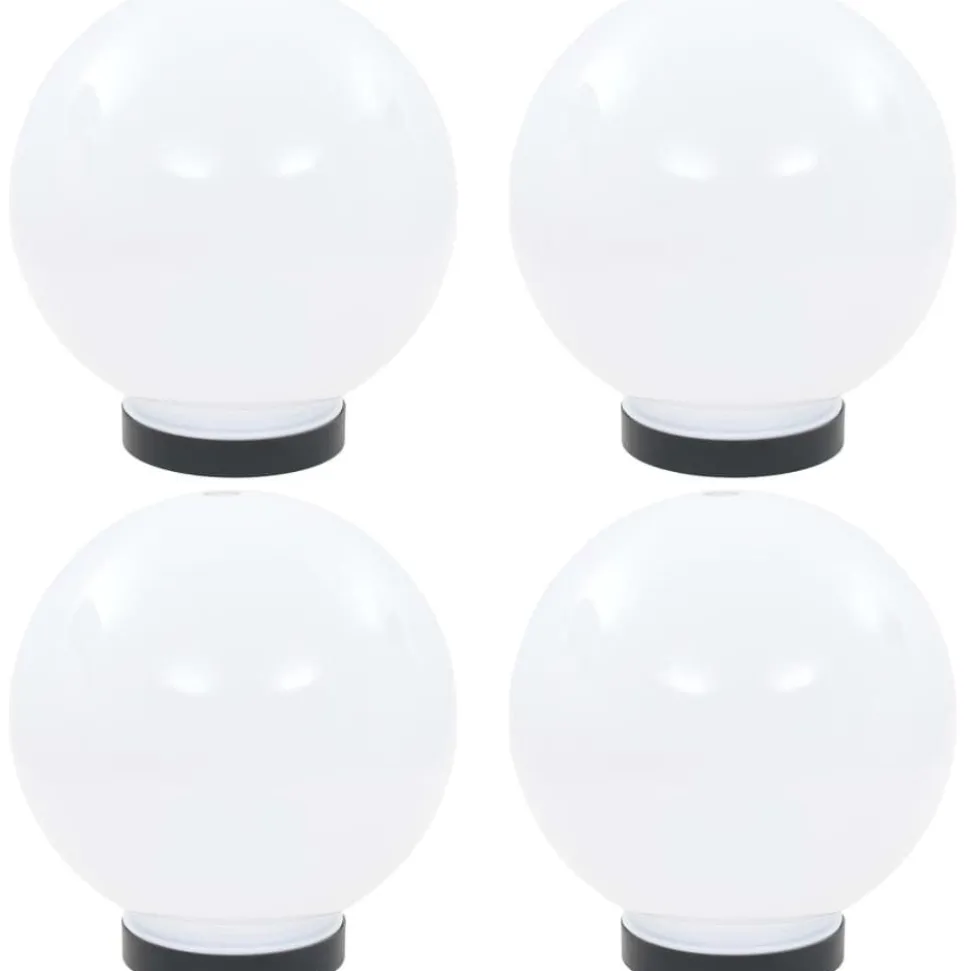 Led-pallovalaisimet 4 kpl 20 cm akryyli