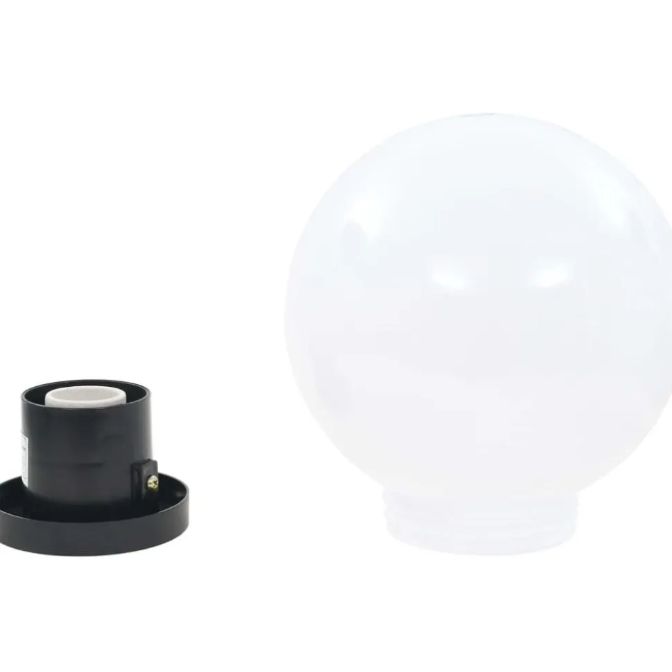 Led-pallovalaisimet 4 kpl 20 cm akryyli