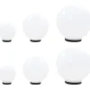 Led-pallovalaisinsarja 6 kpl 20/30/40 cm akryyli
