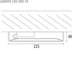 LED-paneeli Limente DRS-18 Lux Ø 225x40 mm 18 W IP20 valkoinen