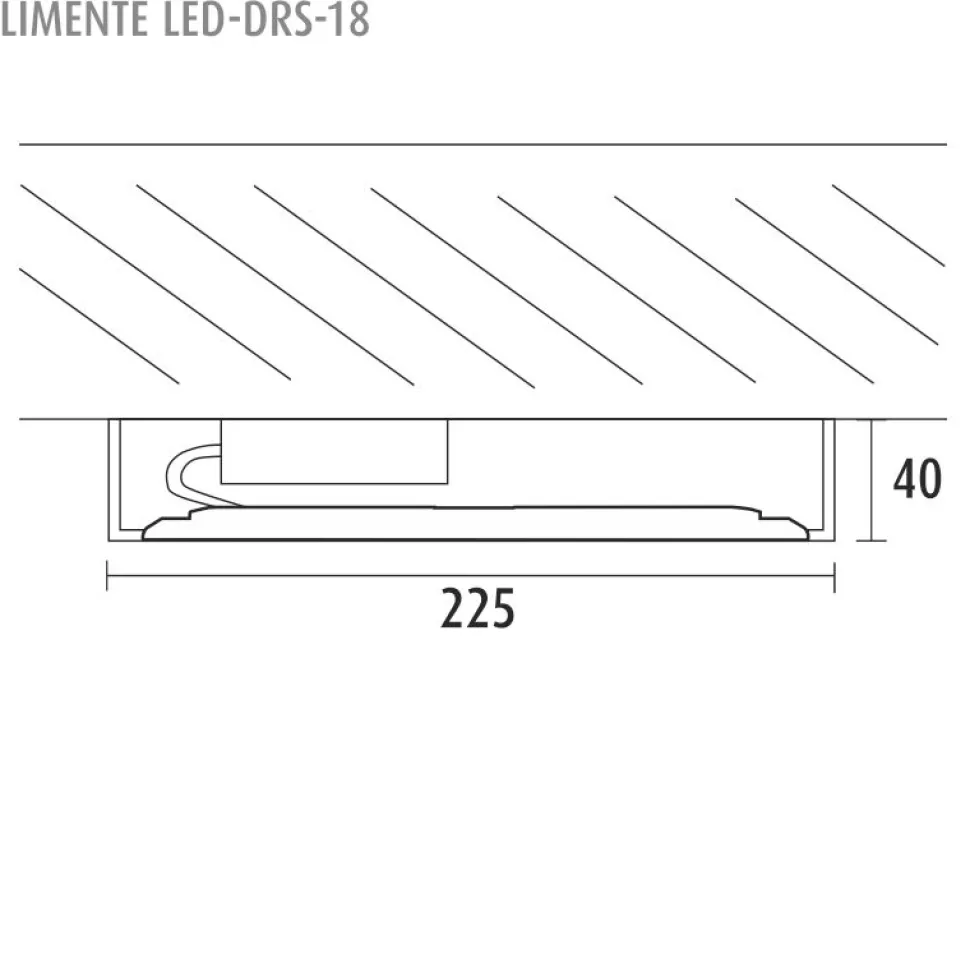 LED-paneeli Limente DRS-18 Lux Ø 225x40 mm 18 W IP20 valkoinen