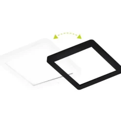 LED-paneeli Limente DSC 163x163mm IP20 12W valkoinen/musta