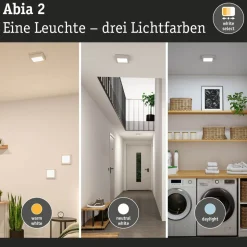 LED-paneeli Paulmann Abia 2 White Select hämäräohjatulla liiketunnistimella (HF) 170x170mm 9.5W 1100lm 2700-4000K, musta