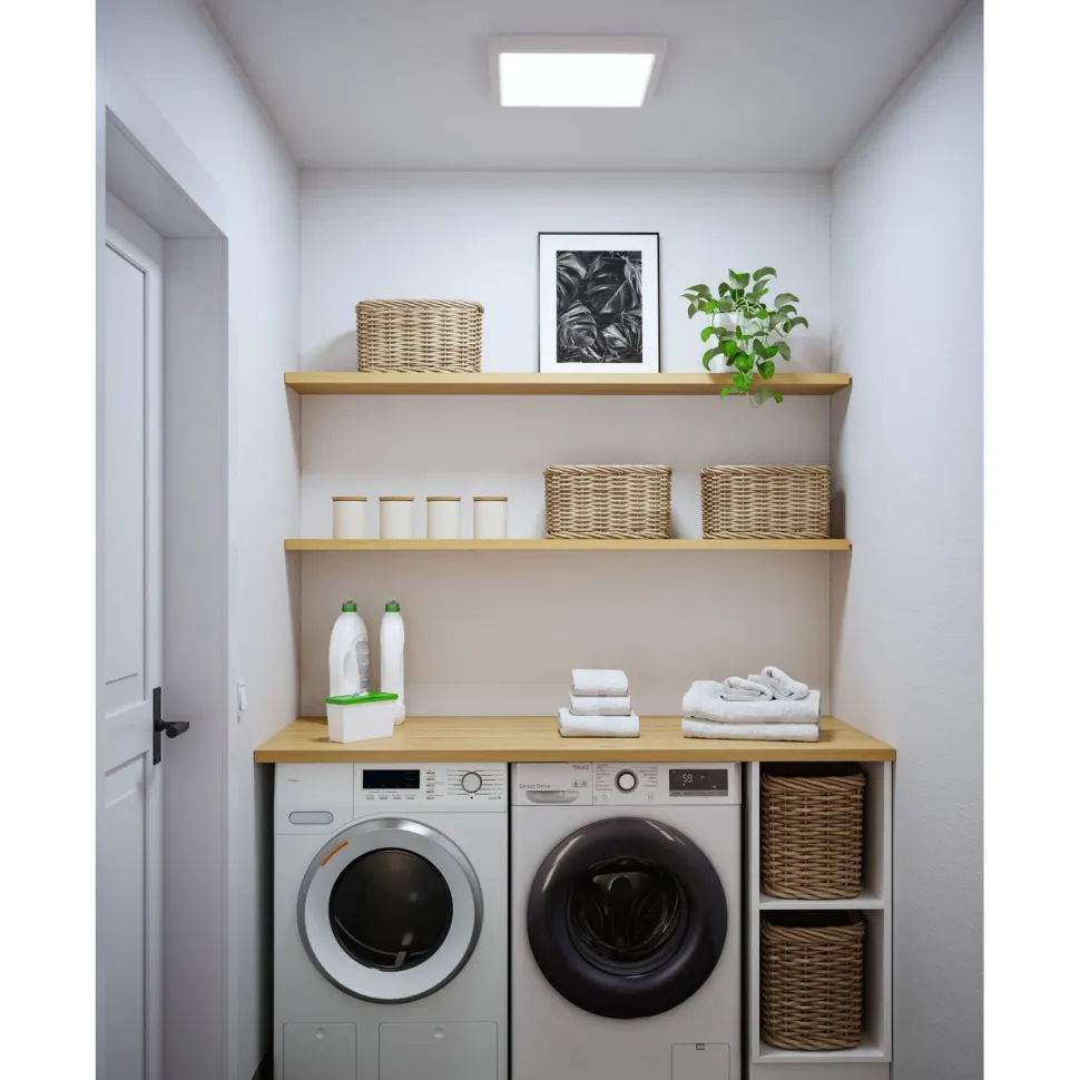 LED-paneeli Paulmann Abia 2 White Select hämäräohjatulla liiketunnistimella (HF) 170x170mm 9.5W 1100lm 2700-4000K, musta