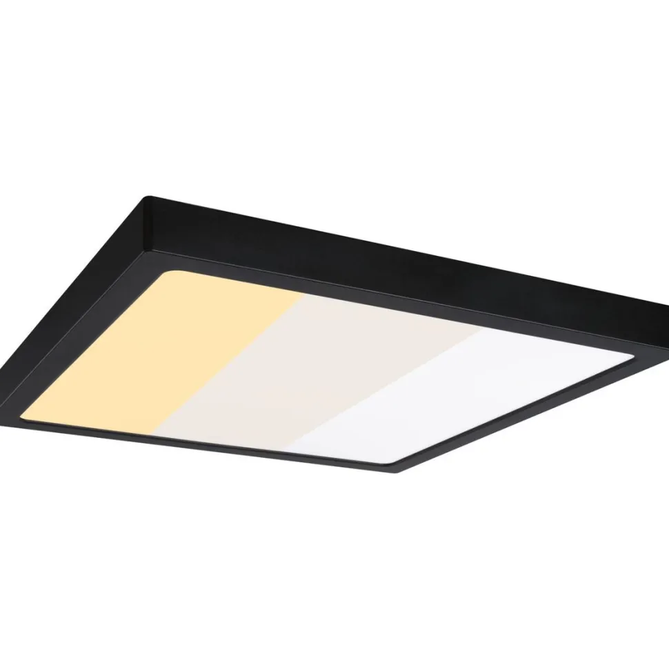 LED-paneeli Paulmann Abia 2 White Select hämäräohjatulla liiketunnistimella (HF) 170x170mm 9.5W 1100lm 2700-4000K, musta