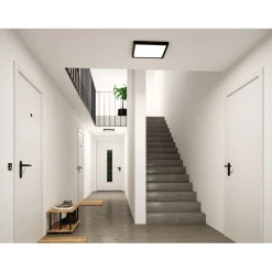 LED-paneeli Paulmann Abia 2 White Select hämäräohjatulla liiketunnistimella (HF) 170x170mm 9.5W 1100lm 2700-4000K, musta