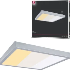 LED-paneeli Paulmann Abia 2 White Select hämäräohjatulla liiketunnistimella (HF) 170x170mm 9.5W 1100lm 2700-4000K, musta