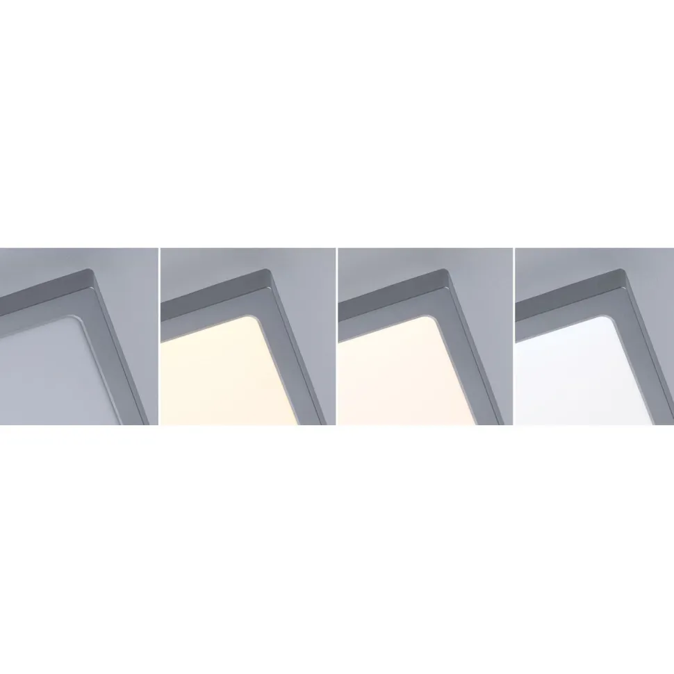 LED-paneeli Paulmann Abia 2 White Select hämäräohjatulla liiketunnistimella (HF) 170x170mm 9.5W 1100lm 2700-4000K, musta