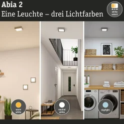 LED-paneeli Paulmann Abia 2 White Select hämäräohjatulla liiketunnistimella (HF) 170x170mm 9.5W 1100lm 2700-4000K, musta