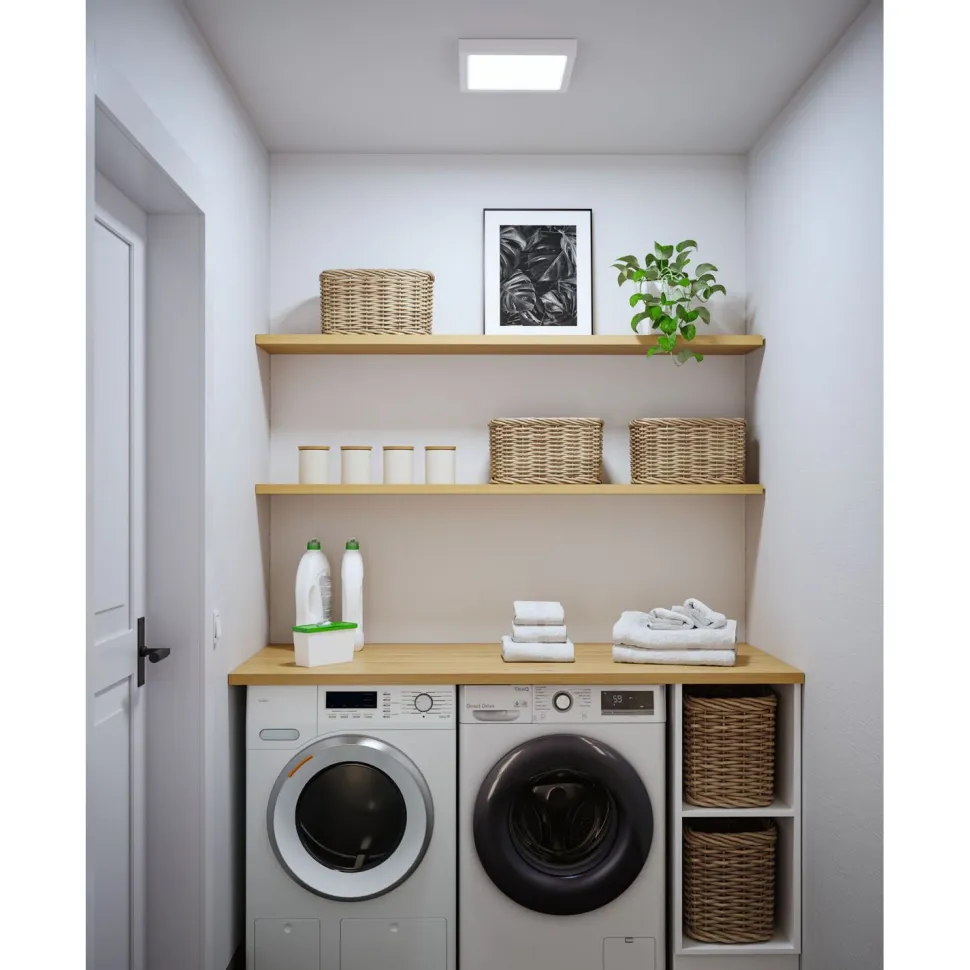 LED-paneeli Paulmann Abia 2 White Select hämäräohjatulla liiketunnistimella (HF) 170x170mm 9.5W 1100lm 2700-4000K, musta
