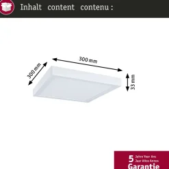 LED-paneeli Paulmann Abia 2 White Select hämäräohjatulla liiketunnistimella (HF) 170x170mm 9.5W 1100lm 2700-4000K, musta