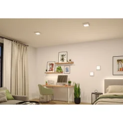 LED-paneeli Paulmann Abia 2 White Select hämäräohjatulla liiketunnistimella (HF) 170x170mm 9.5W 1100lm 2700-4000K, musta