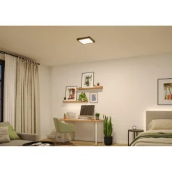 LED-paneeli Paulmann Abia 2 White Select hämäräohjatulla liiketunnistimella (HF) 170x170mm 9.5W 1100lm 2700-4000K, musta