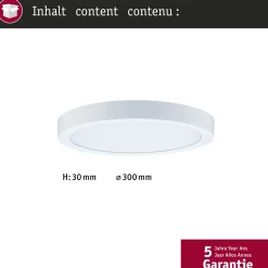 LED-paneeli Paulmann Abia 2 White Select hämäräohjatulla liiketunnistimella (HF) Ø300mm 14W 1000lm 2700-4000K, valkoinen