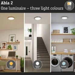 LED-paneeli Paulmann Abia 2 White Select hämäräohjatulla liiketunnistimella (HF) Ø300mm 14W 1000lm 2700-4000K, valkoinen