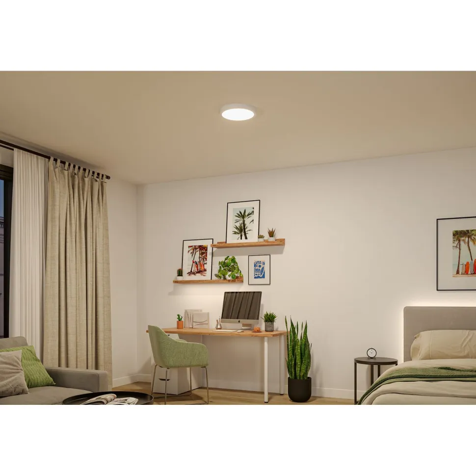 LED-paneeli Paulmann Abia 2 White Select hämäräohjatulla liiketunnistimella (HF) Ø300mm 14W 1000lm 2700-4000K, valkoinen