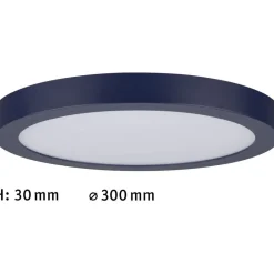 LED-paneeli Paulmann Abia, Ø30cm, 22W, 2700K, tummanharmaa