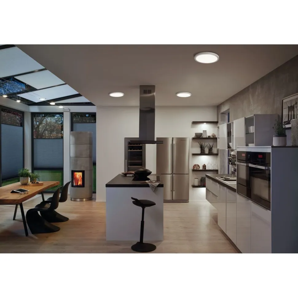 LED-paneeli Paulmann Abia, Ø30cm, 22W, 4000K, valkoinen