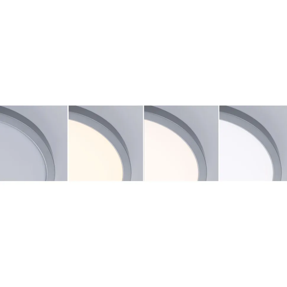 LED-paneeli Paulmann Abia 2 White Select hämäräohjatulla liiketunnistimella (HF) Ø170mm 9.5W 1100lm 2700-4000K, mattakromi
