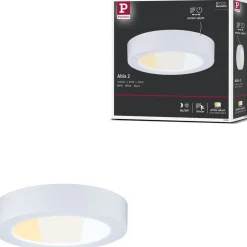 LED-paneeli Paulmann Abia 2 White Select hämäräohjatulla liiketunnistimella (HF) Ø170mm 9.5W 1100lm 2700-4000K, mattakromi