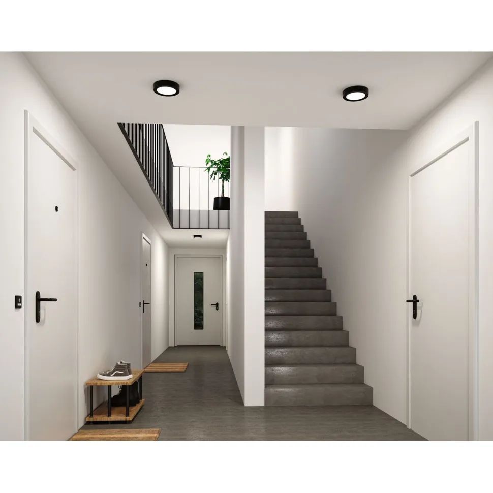 LED-paneeli Paulmann Abia 2 White Select hämäräohjatulla liiketunnistimella (HF) Ø170mm 9.5W 1100lm 2700-4000K, mattakromi