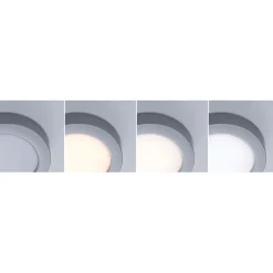 LED-paneeli Paulmann Abia 2 White Select hämäräohjatulla liiketunnistimella (HF) Ø170mm 9.5W 1100lm 2700-4000K, mattakromi