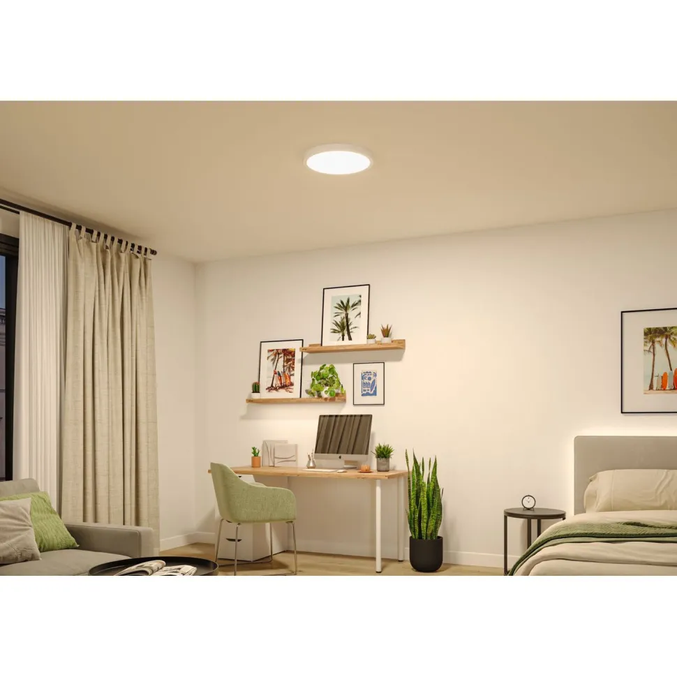 LED-paneeli Paulmann Abia 2 White Select hämäräohjatulla liiketunnistimella (HF) Ø170mm 9.5W 1100lm 2700-4000K, mattakromi