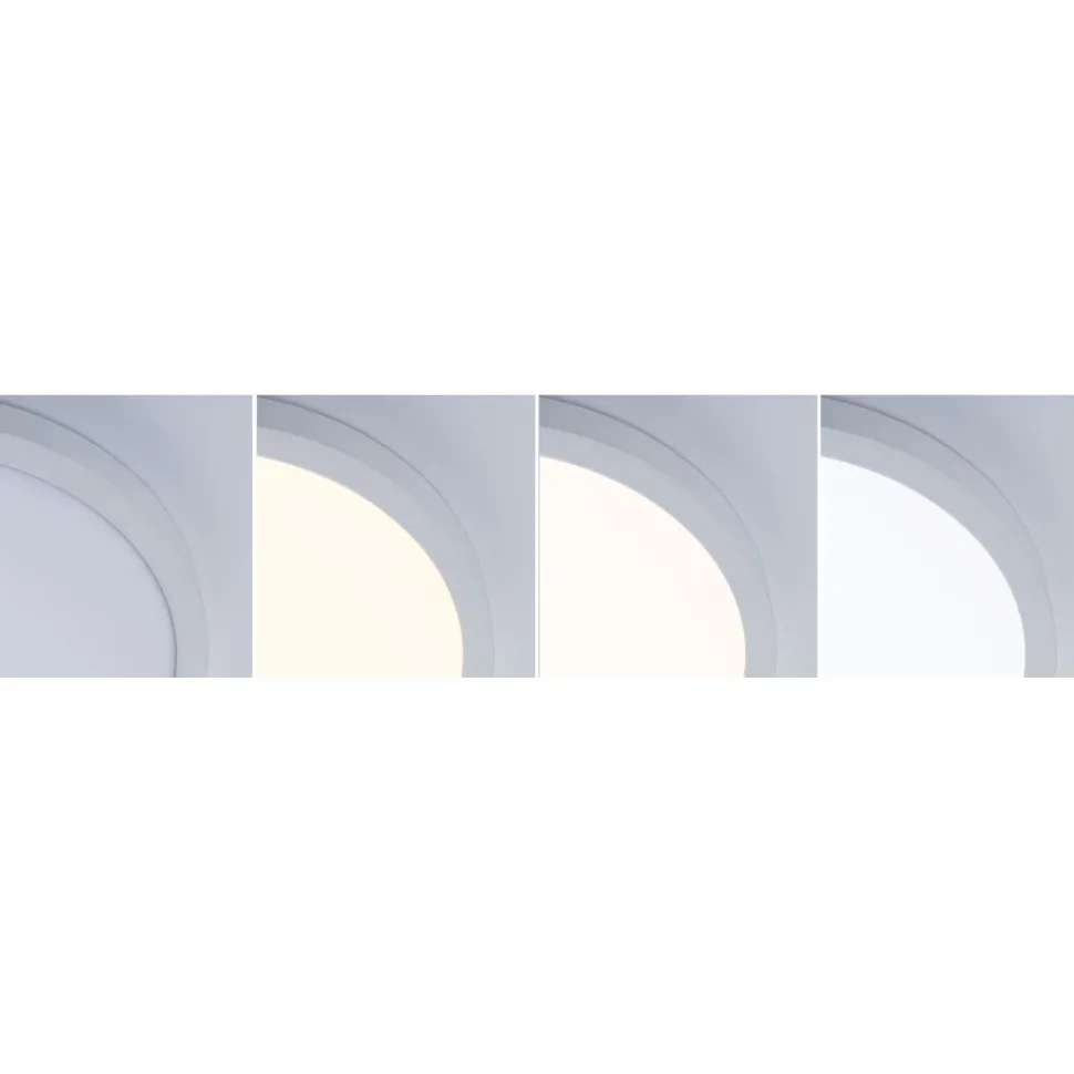 LED-paneeli Paulmann Abia 2 White Select hämäräohjatulla liiketunnistimella (HF) Ø170mm 9.5W 1100lm 2700-4000K, mattakromi