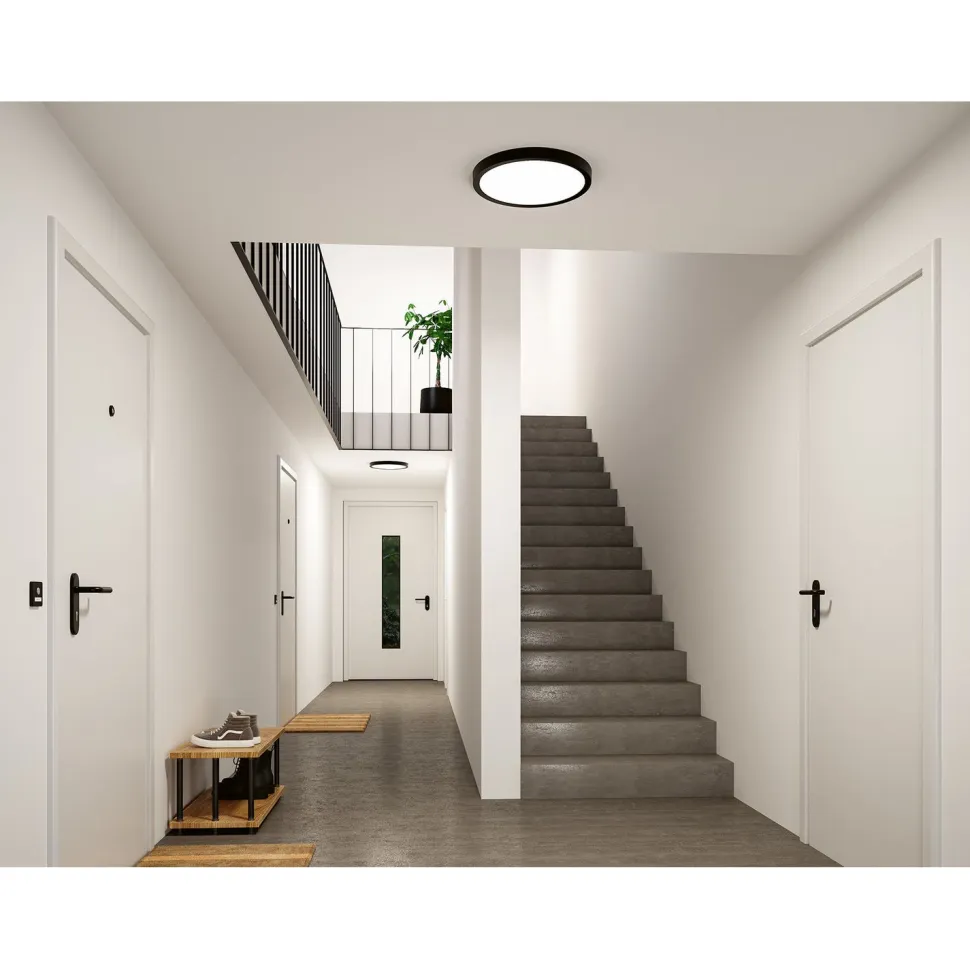 LED-paneeli Paulmann Abia 2 White Select hämäräohjatulla liiketunnistimella (HF) Ø170mm 9.5W 1100lm 2700-4000K, mattakromi