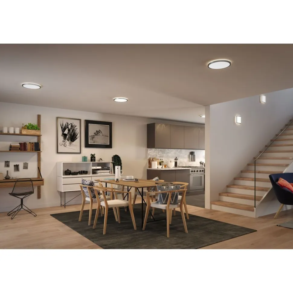 LED-paneeli Paulmann Atria Shine Backlight, 29.3x29.3cm, 16W, 4000K, mattakromi
