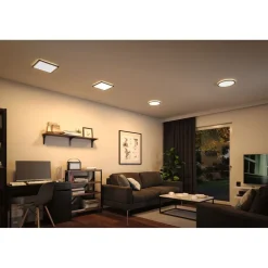 LED-paneeli Paulmann Atria Shine Backlight, Ø29.3cm, 16W, 3000K, mattakromi