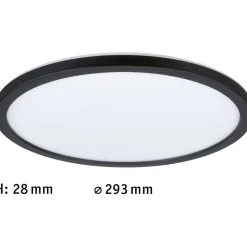 LED-paneeli Paulmann Atria Shine Backlight, Ø29.3cm, 16W, 3000K, mattakromi