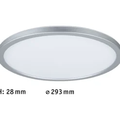 LED-paneeli Paulmann Atria Shine Backlight, Ø29.3cm, 16W, 3000K, mattakromi
