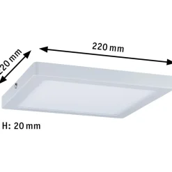 LED-paneeli Paulmann Atria, 22x22cm, 16W, 4000K, mattavalkoinen