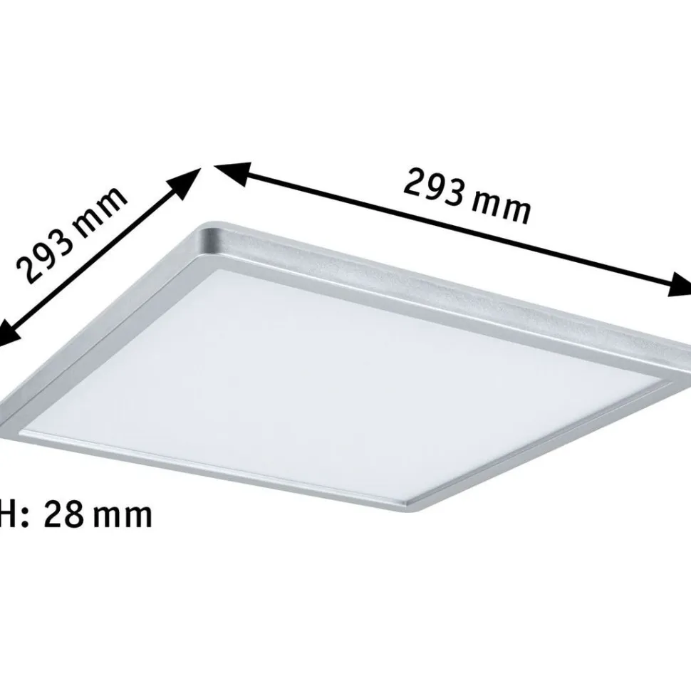 LED-paneeli Paulmann Atria Shine Backlight, 29.3x29.3cm, 16W, 3000K, musta