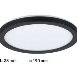 LED-paneeli Paulmann Atria Shine Backlight, Ø19cm, 11.2W, 3000K, mattakromi