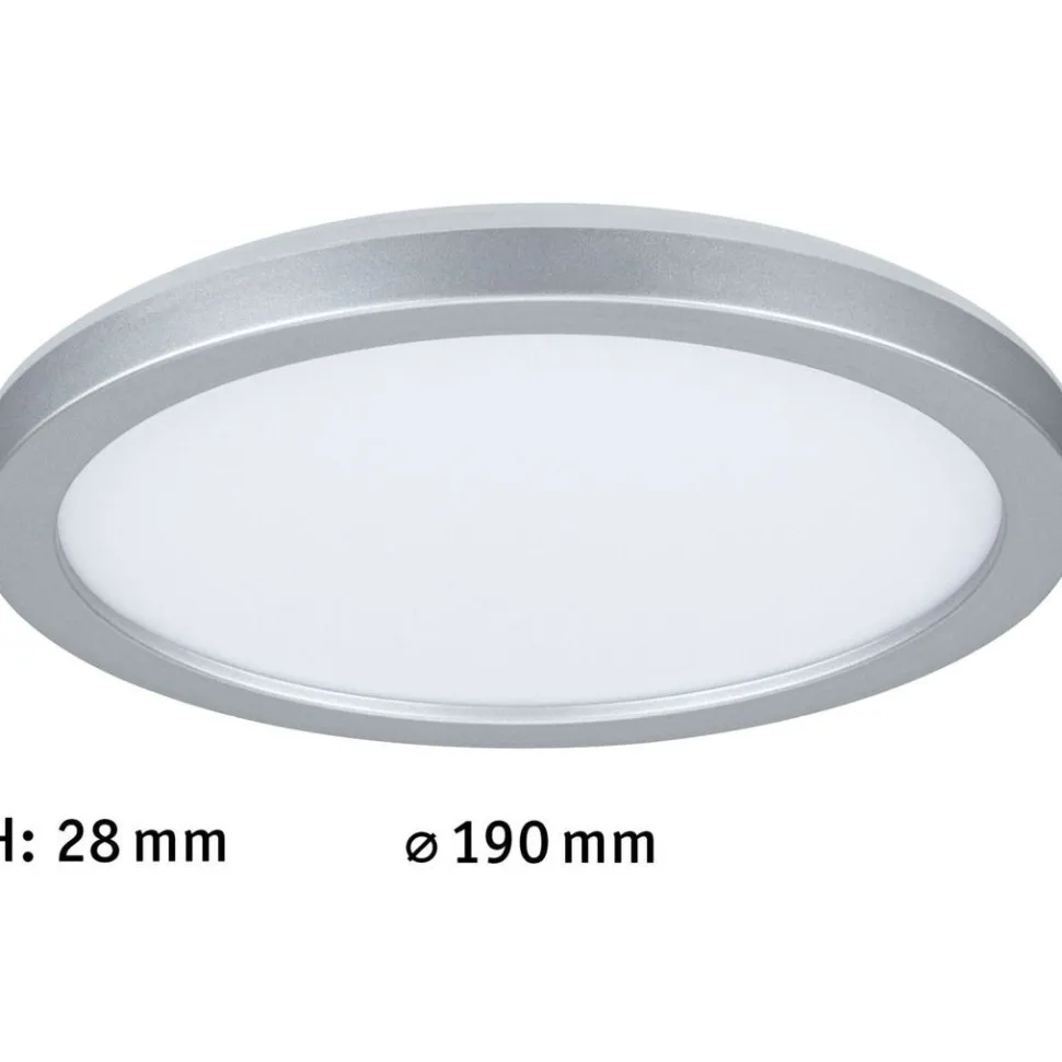 LED-paneeli Paulmann Atria Shine Backlight, Ø19cm, 11.2W, 3000K, mattakromi
