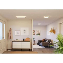 LED-paneeli Paulmann Atria Shine Backlight, IP44, 29.3x29.3cm, 16W, 4000K, puunruskea