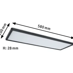 LED-paneeli Paulmann Atria Shine Backlight, 58x20cm, 22W, 4000K, himmennettävä, mattakromi