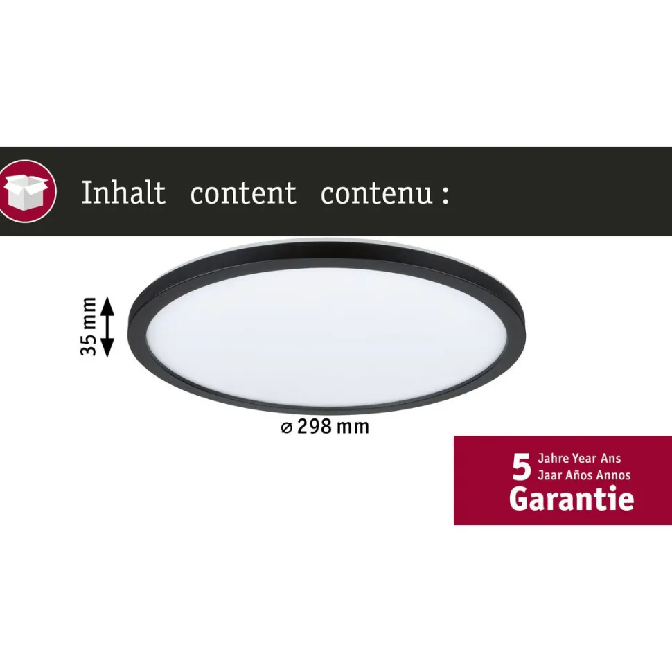 LED-paneeli Paulmann Atria Shine, pyöreä, Ø190mm, IP44, 7.6W, 1100lm, 3000-6500K, puukuvio