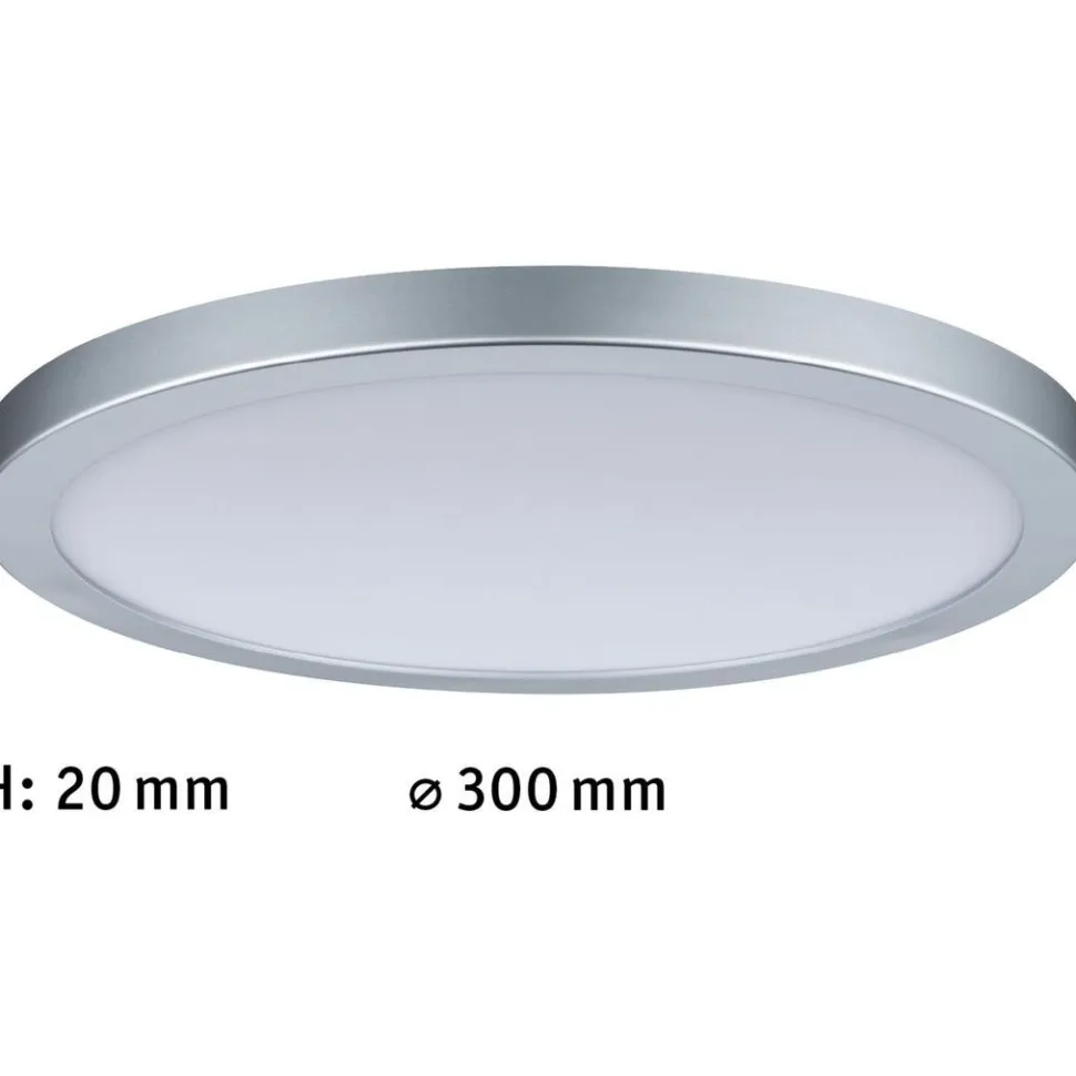 LED-paneeli Paulmann Atria, Ø30cm, 16W, 4000K, mattakromi
