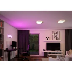 LED-paneeli Paulmann Atria Shine Backlight, Ø42cm, 20W, RGBW, himmennettävä, mattakromi