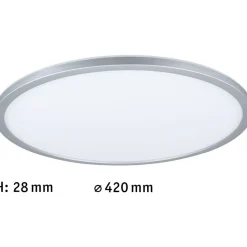 LED-paneeli Paulmann Atria Shine Backlight, Ø42cm, 20W, RGBW, himmennettävä, mattakromi