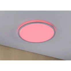 LED-paneeli Paulmann Atria Shine Backlight, Ø42cm, 20W, RGBW, himmennettävä, mattakromi