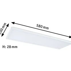 LED-paneeli Paulmann Atria Shine Backlight, 58x20cm, 4000K, 22W, valkoinen