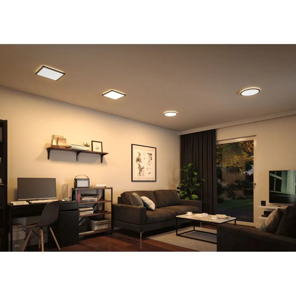 LED-paneeli Paulmann Atria Shine Backlight, 19x19cm, 11.2W, 3000K, mattakromi