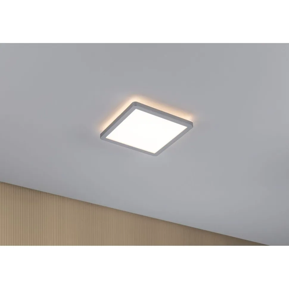 LED-paneeli Paulmann Atria Shine Backlight, 19x19cm, 11.2W, 3000K, mattakromi