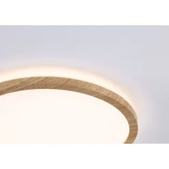 LED-paneeli Paulmann Atria Shine Backlight, IP44, Ø19cm, 11.2W, 4000K, puunruskea